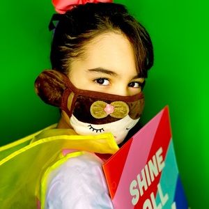 Toddler Character Face Mask and Ear Muffs